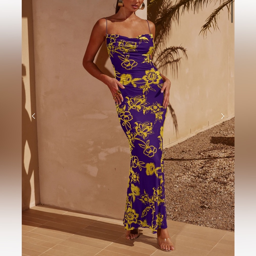 PRETORIA MAXI DRESS - VIOLET RUNAWAY THE LABEL